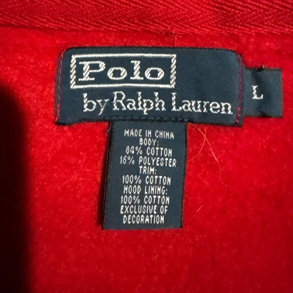 Polo Ralph Lauren full zip hoodie size Large - Picture 3 of 4